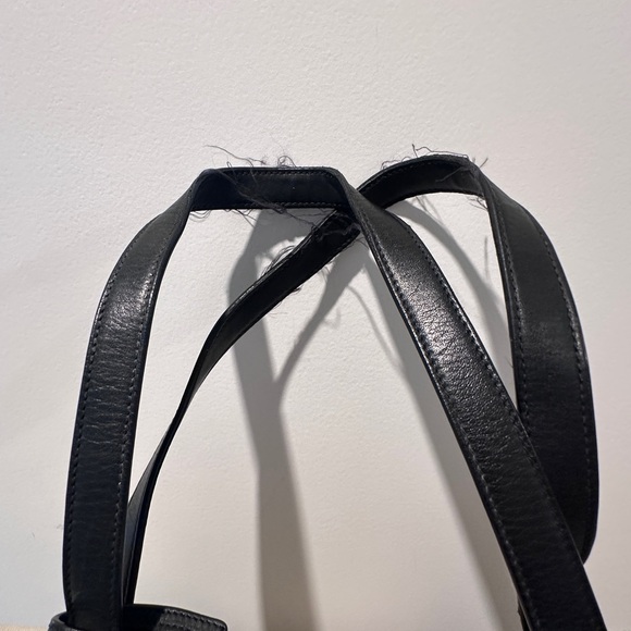 Saint Laurent canvas beach tote with leather trim - Picture 11 of 13